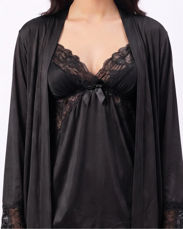 Sajiero Gown Set - Zera - Black