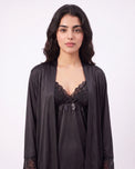 Sajiero Gown Set - Zera - Black