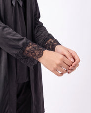 Sajiero Gown Set - Zera - Black