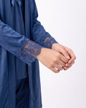 Sajiero Gown Set - Zera - Navy Blue