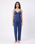 Sajiero Gown Set - Zera - Navy Blue