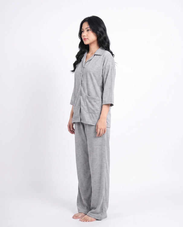Sajiero Summer Loungewear Set - Softco - Grey