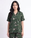 Sajiero Linen Pajama Suit - Botanica