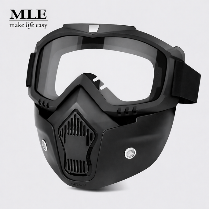 Bike Mask Motorcycle Dustproof Motocross Glasses Adjustable Motorcycle Goggles Breathable Full Face Protective Dirt Bike Motorbike Dirt Bike Off-road