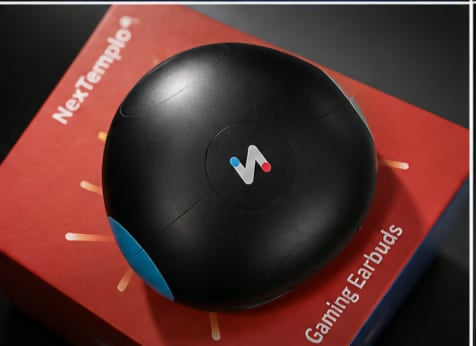 NexTemplo True Wireless Gaming Earbuds with Portable Charging Dock
