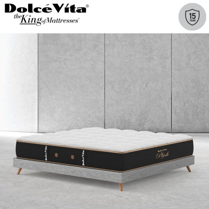 Dolce Vita Plush Soft Tight Top Pocket Spring Mattress | Urban Series | 15 Years Brand Warranty