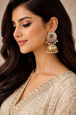 Sun Kundan Jhumka