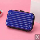 Trendy Mini Suitcase Hard Shell Crossbody Bag for Women - Compact Fiber Hardcase Shoulder Purse with Adjustable Strap