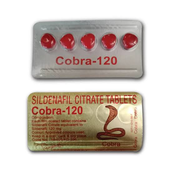 Cobra 120mg Sildenafil Citrate 5 Tablets