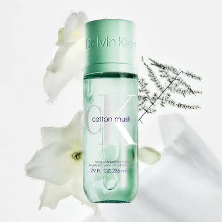 Calvin Klein Silky Cotton Musk Hair & Body Perfume Mist For Unisex 236ml (3616306700772)