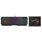 A4Tech Bloody B1700 Neon Gaming Keyboard Mouse Mousepad Combo