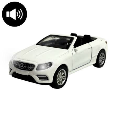 Mercedes Benz Cabriolet Open Roof top Die cast Sports Car Light & Music – 5 inches