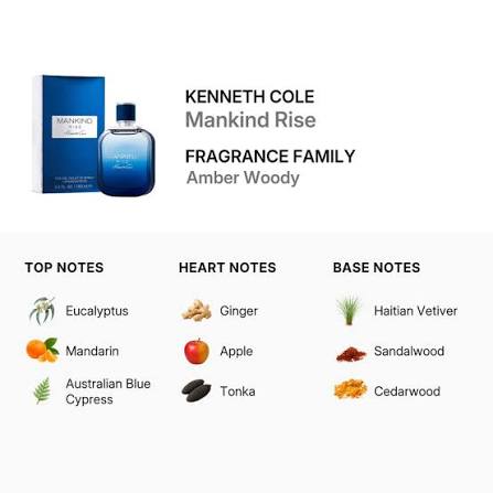 Kenneth Cole Mankind Rise Eau De Toilette for Men 100ml (608940583173)