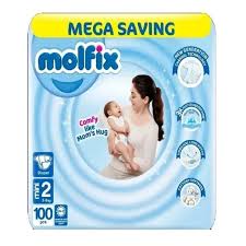 Molfix Baby Diaper Mini Size 2 Mega Pack 100 Pcs