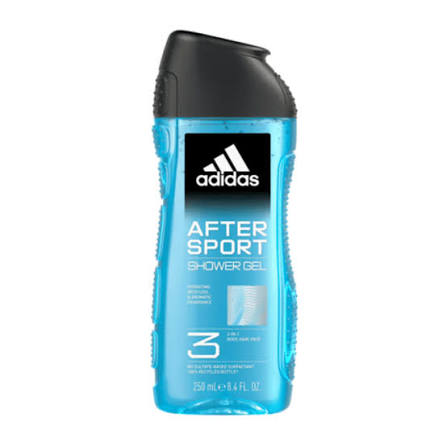 Adidas After Sport 3-in-1 Shower Gel for Men 250ml (3616304240423)