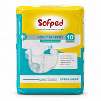 Sofped Adult Diaper Extra Large Pack 10 Pcs