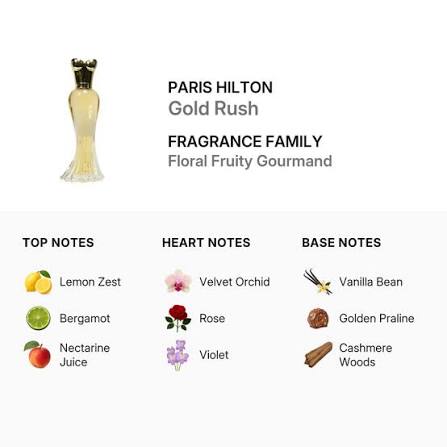 Paris Hilton Gold Rush Eau De Parfum for Women 100ml (608940565056)