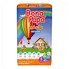 Bona Papa Magic Baby Diaper Small Size 2 Pack 48 Pcs