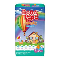 Bona Papa Magic Baby Diaper Large Size 4 Pack 40 Pcs