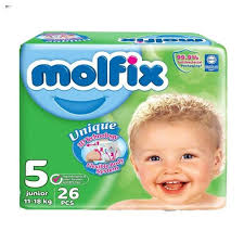 Molfix Baby Diaper Junior Size 5 Pack 26 Pcs