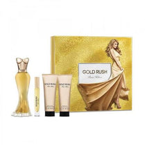 Paris Hilton Gold Rush Gift Set for Women - EDP 100ml + EDP Mini 10ml + Body Lotion 90ml + Shower Gel 90ml (608940583623)