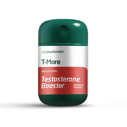 Paul Brooks T-More Testosterone Booster Capsules, 30 Ct