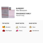 Burberry Her Blossom Eau De Toilette for Women 100ml (3614227413399)