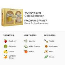 Women'Secret Gold Seduction Gift Set - EDP 100ml + Body Lotion 200ml (8411114054926)