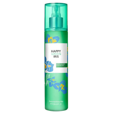Benetton Happy Green Iris Body Mist for Women 236ml (8433982017001)