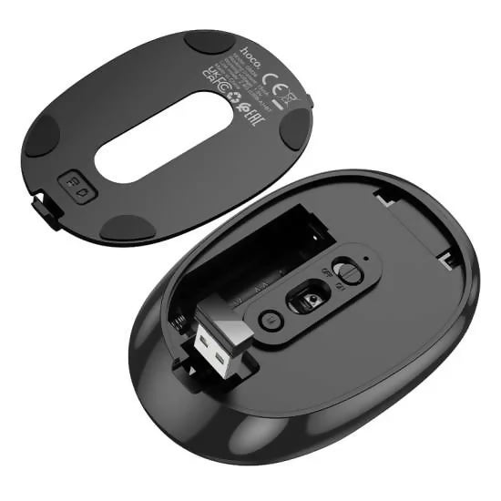 HOCO GM34 Dual-Mode Silent Wireless Mouse BT + 2.4G 1600 DPI