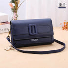 Double Zipper Women's Wallet Crossbody Bag - Stylish Mobile Pouch & Card Holder Purse