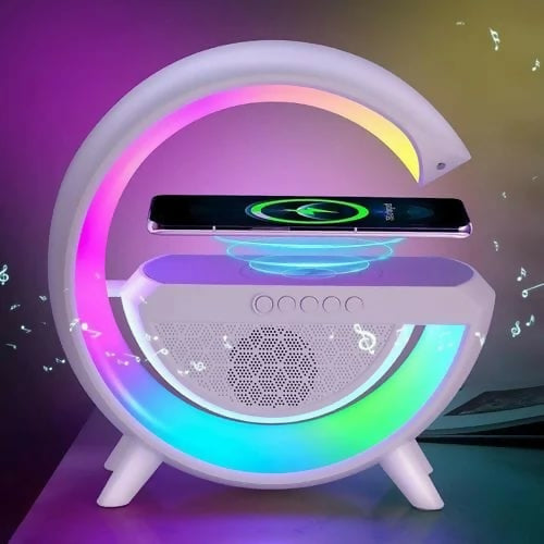 5-in-1 Wireless Charger with FM Radio & Lamp