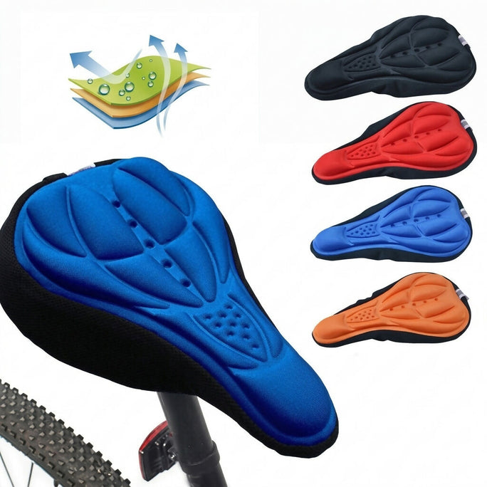 3D Gel Padded Breathable Bicycle Seat Cover Cushion for MTB & Road Bike