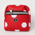 Mini Backpack Cute Cosmetic Bag for Women, Creative Cute Pendant Keychain Key-chains Keyrings PU Makeup Bag Key Lipstick Card Holder Data Cable Organizer Zipper Pouch