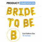 Bride To Be Foil Letter Balloon Set