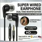 ORIGINAL Super Wired Earphones you – Experience Superior Sound & Comfortable music aur calling experience ko behtar banayen