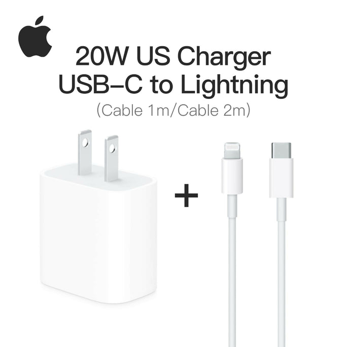 Original Apple 20watt/ USB-C to USB-C Fast Charging Cable & Power Adapter | PD Charger | Type C Data Sync Cable for iPhone 15, MacBook, iPad Pro, Samsung & All Type-C Devices (1m/2m)