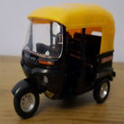 Toy Diecast 1:14 Auto Rickshaw Motor Tricycle Miniature Bemo Diecast Toy Best Tricycle Music Sound Light Model Free wheel can slide, run like real CLASSIC TRICYCLE Three-wheeled motorcycle alloy car model children's toy car sound and light pull back taxi