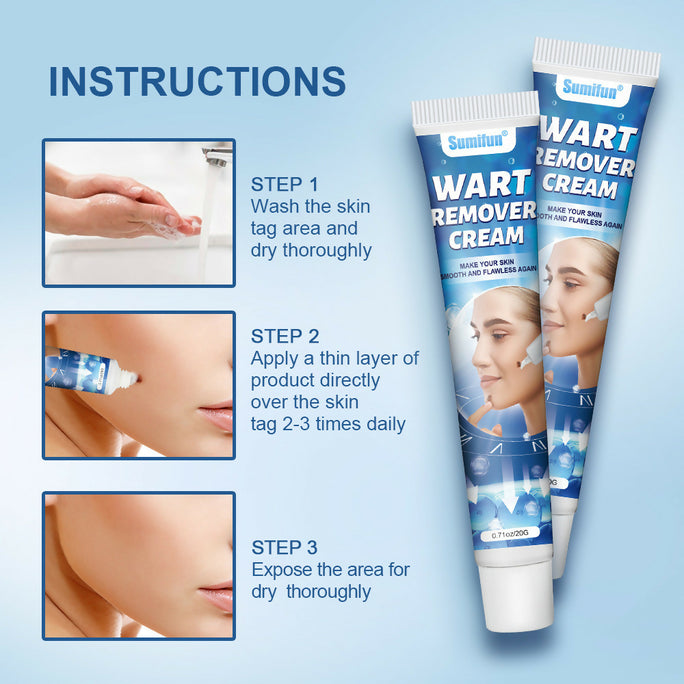 Sumifun Warts Remover Antibacterial Cream Skin Tag Removal Oil Wart Treatment