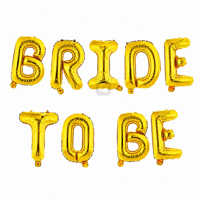 Bride To Be Foil Letter Balloon Set