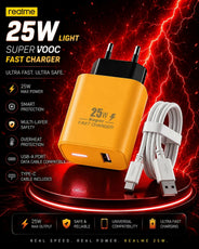 Realme 25W SuperVOOC Fast Charger with Micro USB Cable