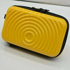 Trendy Mini Suitcase Hard Shell Crossbody Bag for Women - Compact Fiber Hardcase Shoulder Purse with Adjustable Strap