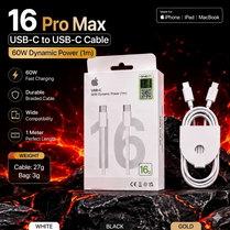 Fast Charging Cable 16 Pro Max 60W USB-C to USB-C