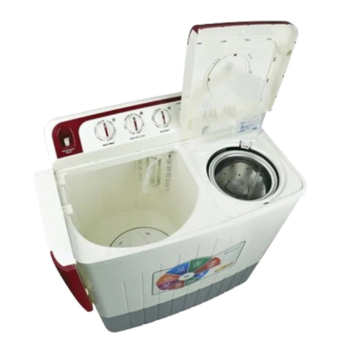 Super Asia SA-280 Grand WashCrystal 10kg Twin Tub Washing Machine with Official Warranty