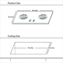 Hanco HV-607GEN Value Series Hob Tempered Glass Body With Official Warranty