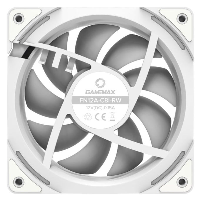 GameMax FN12A-C8I-R/RW Reverse 120mm ARGB Fan