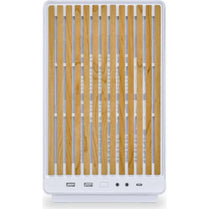 LIAN LI DAN Cases A3 mATX PC Case With Wooden Front & Tempered Glass Side Panel