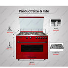 Glam Gas Chef 34 (Gas) Cooking Range With Official Warranty