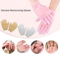 Silicone Gloves, Moisturizing Gloves Non-Slip Palm Elastic Lotion Gloves Size Waterproof Skin Care Gloves for Dry Hand