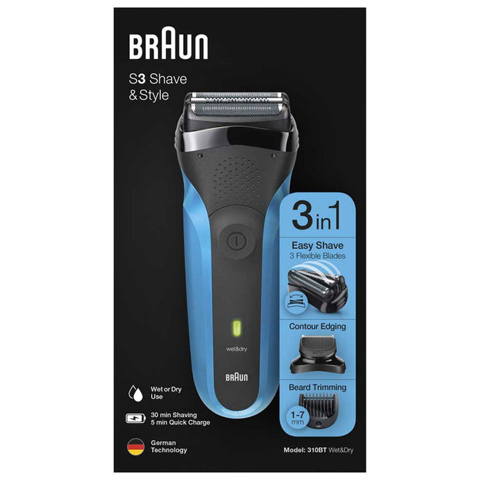 Braun 310BT Series 3 Wet & Dry Shaver With Official Warranty
